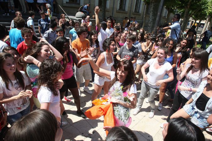 'Flashmob' junto al instituto Sagasta-44